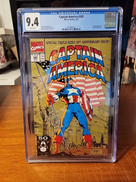 Captain America #383 (CGC 9.4) Twin Towers Cover (White Pages) 50th Anniversary