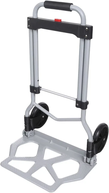 Folding Hand Truck and Dolly Aluminum Portable Folding Hand Cart 220Lbs Capacity