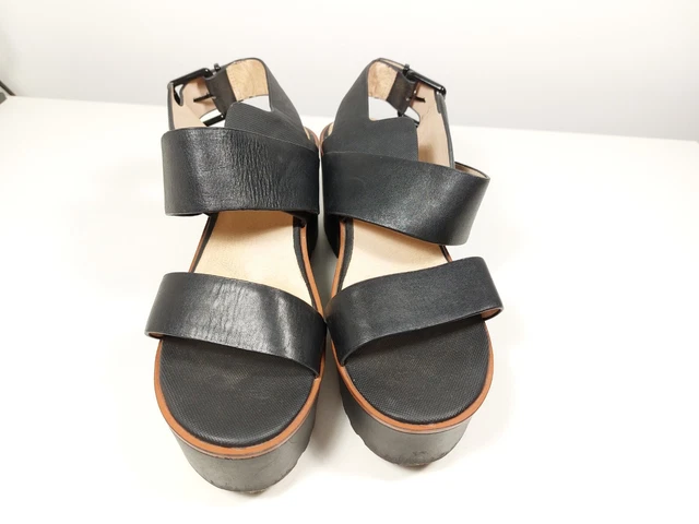 Topshop black platform discount sandals