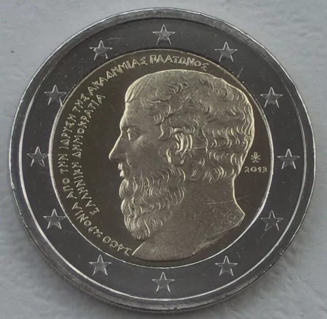 2 Euro Gedenkmünze Griechenland 2013 Platonische Akademie unz