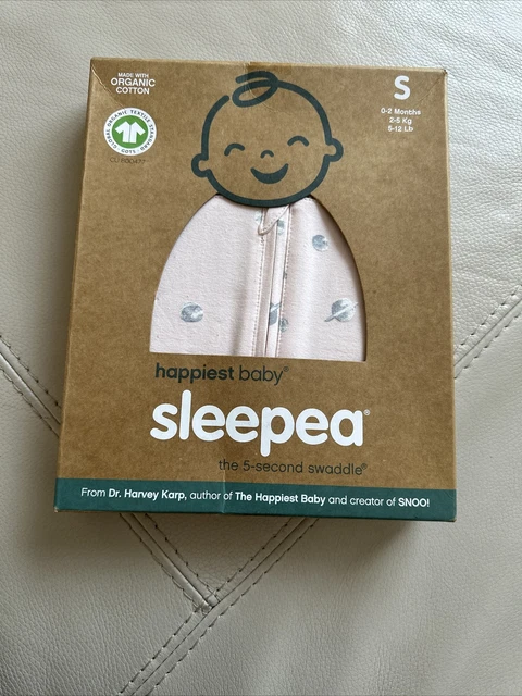 Planetas rosados de algodón orgánico para dormir Happiest Baby PEQUEÑO 0-2 meses