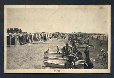 c978   CARTOLINA GRADO VEDUTA DEL PORTO ED.EMILIO WOKULAT GRADO 1925-26+++ 