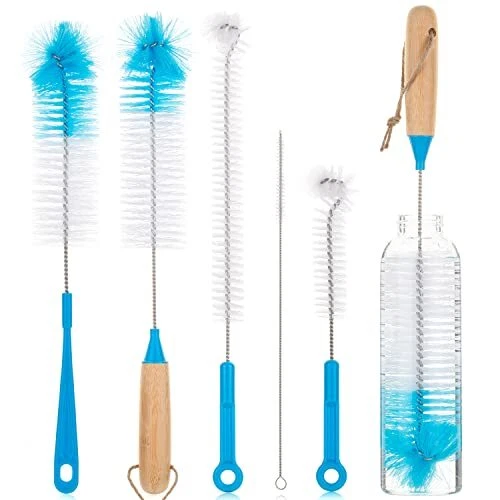 - Bottle Brush Cleaner Set, 5 Pack, Water Bottle Brush, Bottle Brushes f...