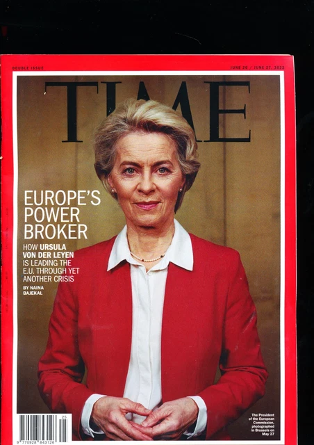 MAGAZINE TIME JUNE 20, 2022 Ursula Von Of Leyen Europe Power Broker 26.84 - PicClick UK