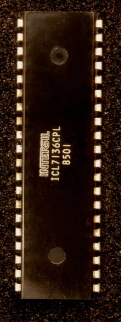 ICL7136CPL Ic A/D Converters With Overrange Recovery Intersil Ic PDIP-40