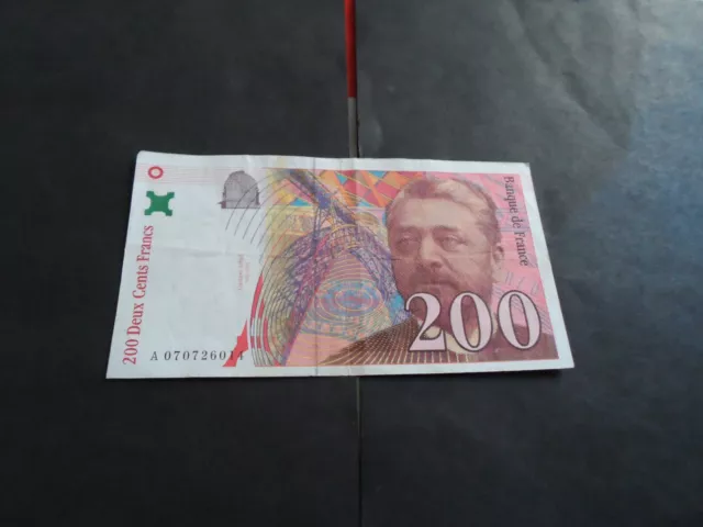 France: billet 200 francs gustave eiffel 1997