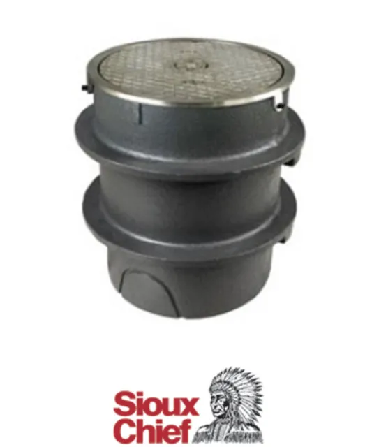 Sioux Chief 850-9IN Cleanout Housing - Iron Cover NB Veneer Double Flange