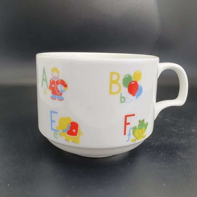 Finsbury Bone China Childrens Cup ABC Alphabet Design