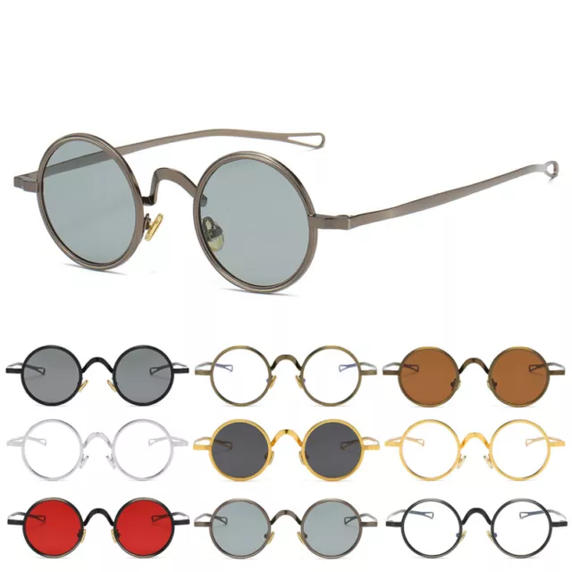 2022 moda retrò rotonda Hippie occhiali da sole cerchio occhiali da sole in  metallo per donna