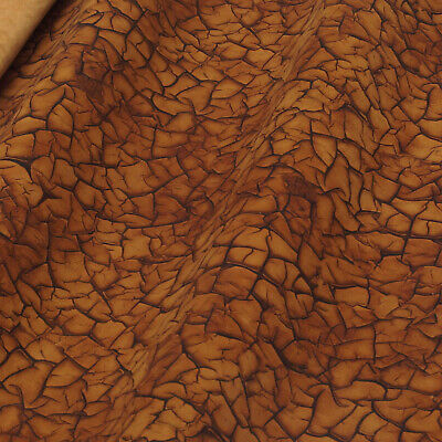 Cuero de cordero fantasía diseño vintage 1,1 mm de espesor cuero auténtico cuero marrón M150