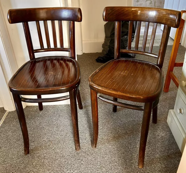 Pair Of Antique Vintage Bentwood Chairs