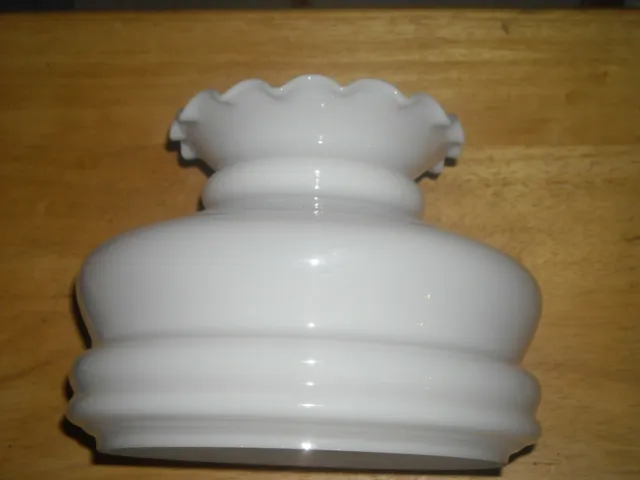 White milk glass " lamp shade new old stock