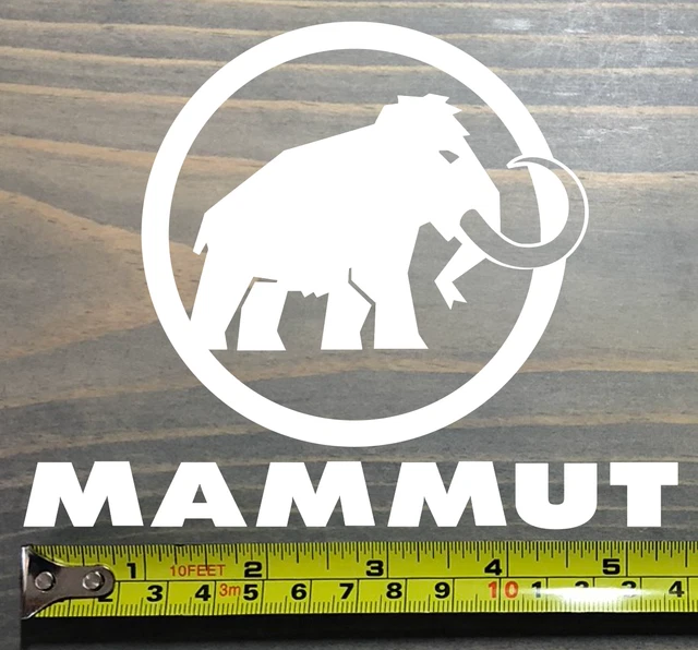 Mammut Sticker Decal 5.5" Hiking Climbing Backpack Jacket White Backcountry