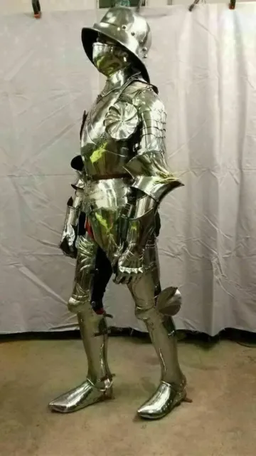 Medieval Gothic Full Body Suit Of Armor Battle Knight Reenactment Armor Costume