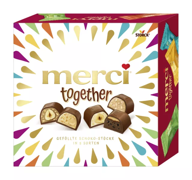 merci Together, 175g Schokolade Schokoladenpralinen Pralinen Bonbons Süßigkeiten