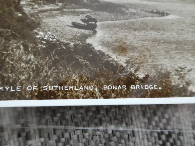 Vintage Photograph; Kyle of Sutherland, Bonar Bridge (2801) UNUSED Postcard 2