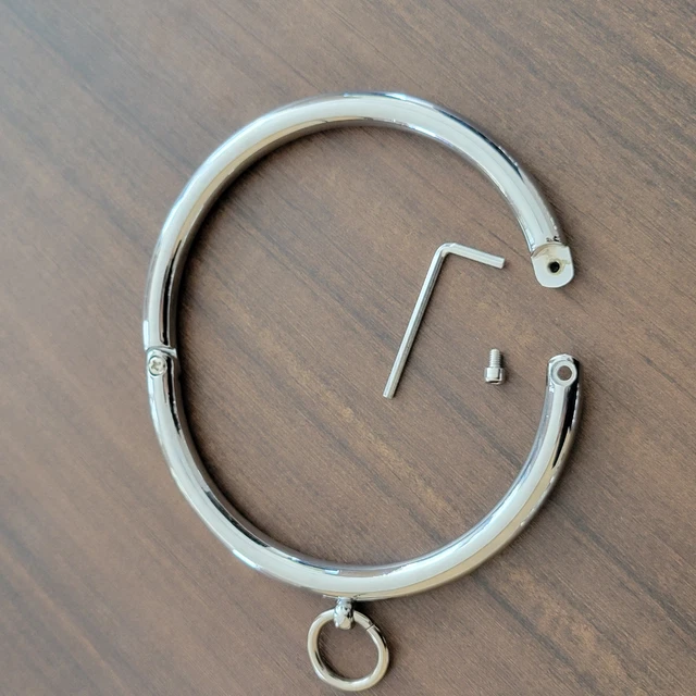 Collier BDSM Acier Inoxydable - Style Bondage/soumission, Pour Adultes, Neuf