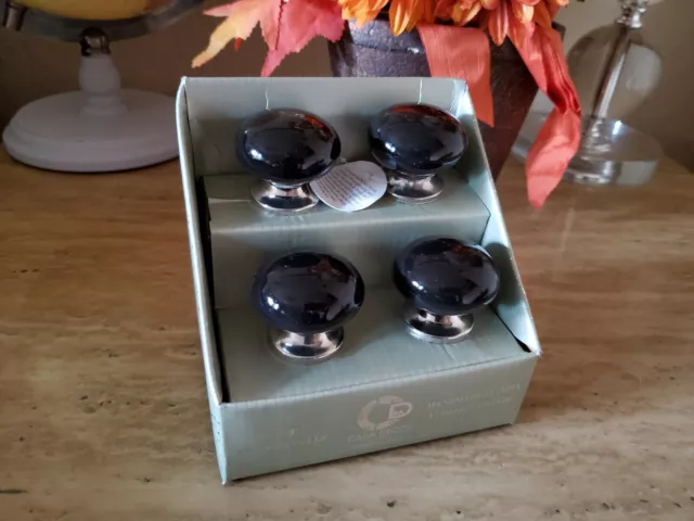 Set of 4 Casa Decor Ceramic Dresser Cabinet Drawer Knobs Pulls NEW