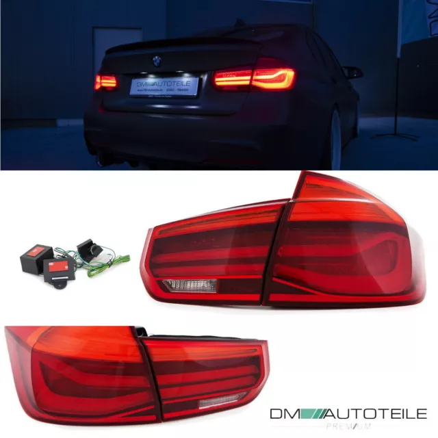LED Lightbar Rückleuchten SET Weiss Facelift Design passt für BMW