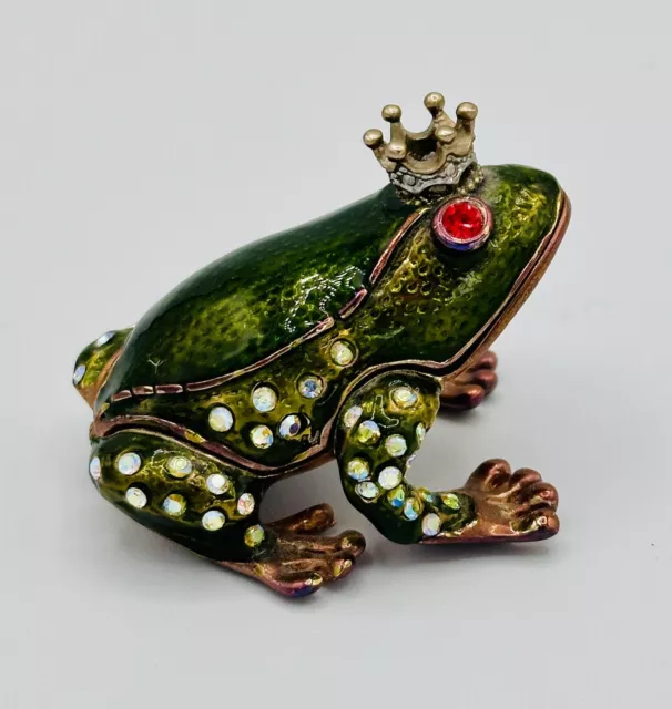 Vintage Frog Prince Trinket Box