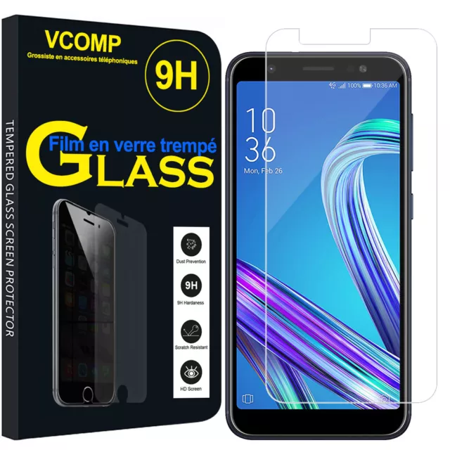 1 Film Verre Trempe Protecteur Pour Asus Zenfone Max Pro (M1) ZB601KL 5.99"