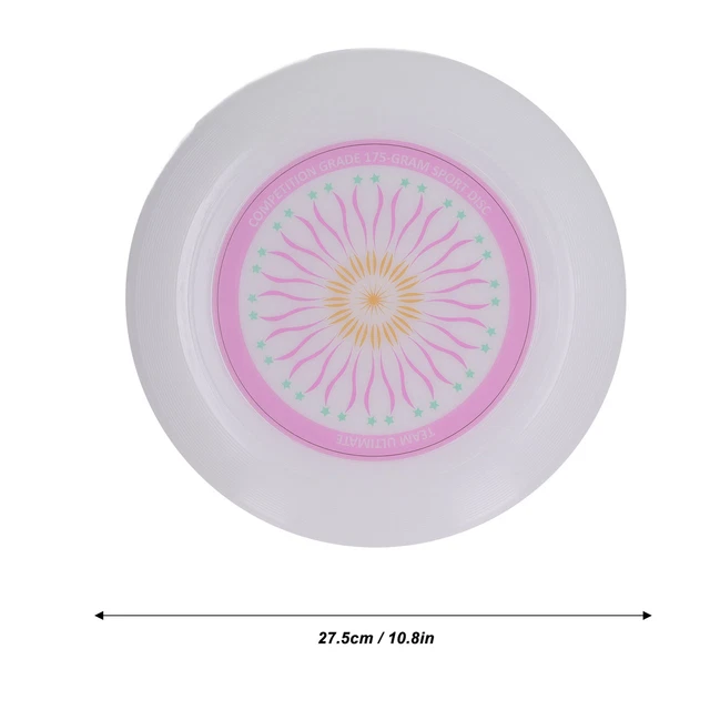 Pink)Outdoor Flying Disc Adult Portable Fitness Sports Beach Luminous Flying Dis