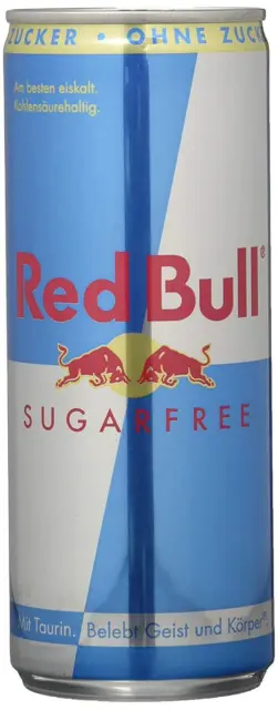 Red Bull Energy Drink lattina senza zucchero bevanda fitness 23 x 250 ml NUOVO MHD 1/24