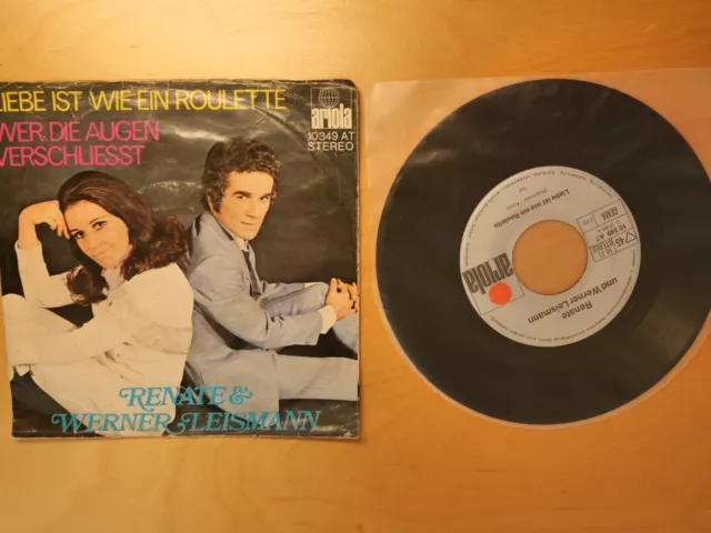 Renate und Werner Leismann – Liebe ist wie ein Roulette 7" Single Gewaschen RAR