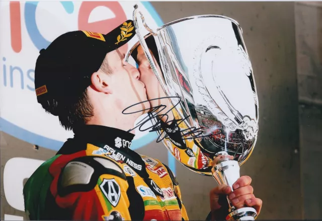 Tommy HILL SIGNED Autograph SUPERBIKES 12x8 Photo AFTAL COA Race Winner