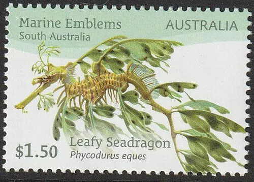 2024 $1.50 'Leafy Seadragon' South Australia Marine Emblem Stamp:Muh