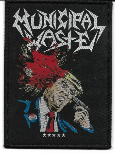 Municipal Waste-Walls Of Death-Woven Patch-Black Borders