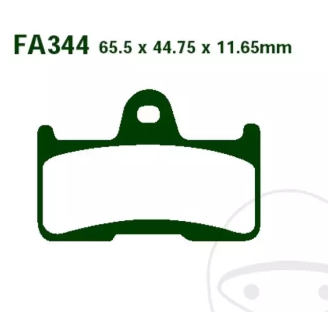 EBC Bremsbeläge FA344R für Yamaha YFM 660 Goes G 520 525 625