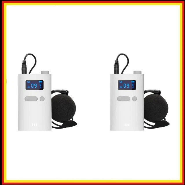 Sistema Di Guida Turistica Wireless Retekess TT106S - 2 Trasmettitori E 20 Ricevitori Con Auricolare, 200 M Di Portata