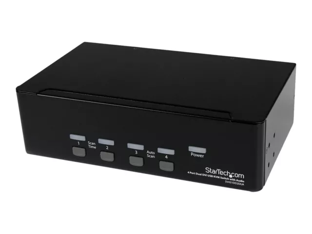 SV431DD2DUA StarTech.com 4 Port Dual DVI USB KVM Switch/ Umschalter mit Audi ~D~