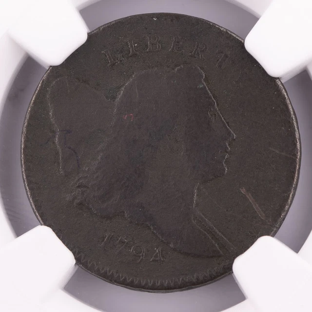 1794 Liberty Cap Half Cent NGC VG Details Certified 1/2C .5C