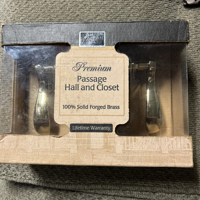 Pegasus Premium Passage Hall And Closet Forged Brass Door Handles