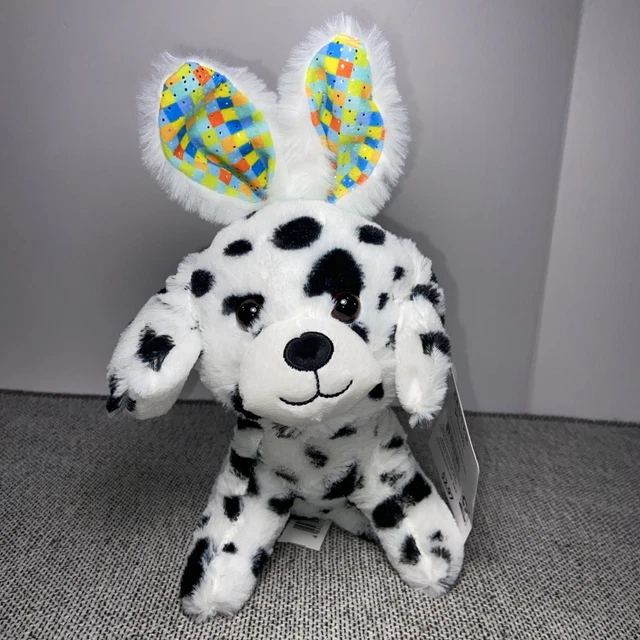 Curated visual reference: Fresh Look at Walmart Black White Puppy W Bunny Ears Dog Plush Stuffed