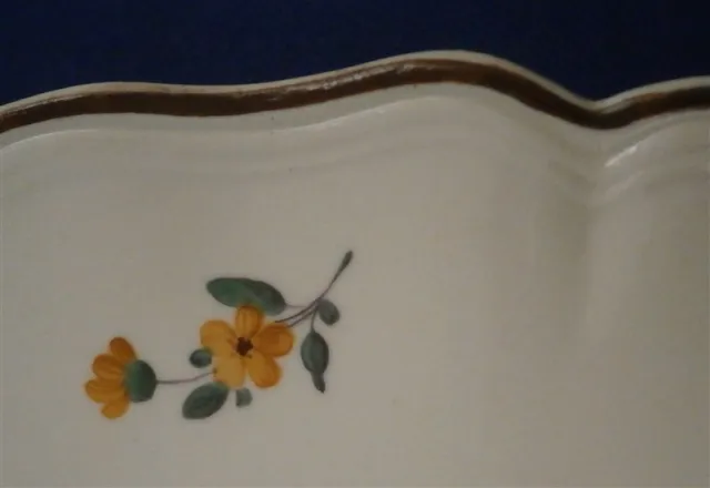 Antique 18thC Hoechst Porcelain Floral Plate Porzellan Teller Hochst Höchst 3