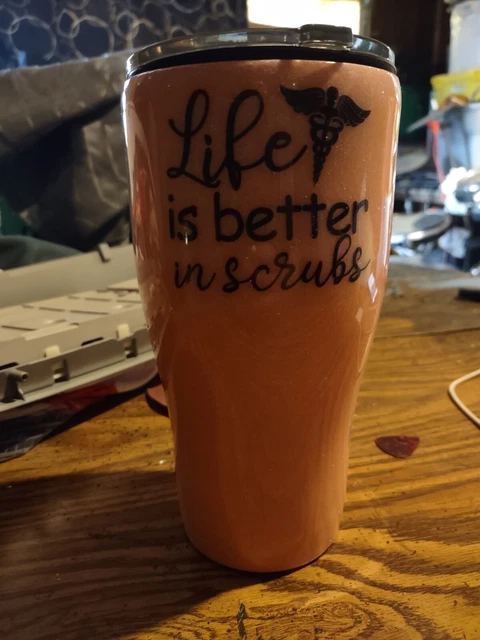 Rtic Tumbler- 20oz, Pink Glitter