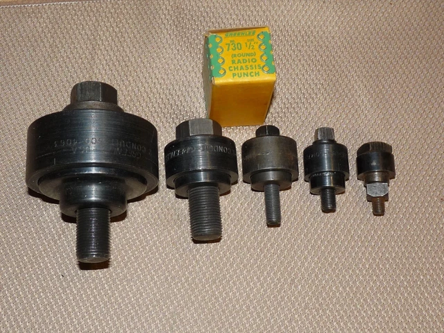 Greenlee Knockout Punches 6 Different Conduit & Radio Chassis