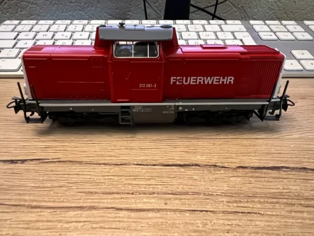 Märklin H0 Numérique Locomotive Pompier BR212 261-2 aus Set 29755 Volle Function 2