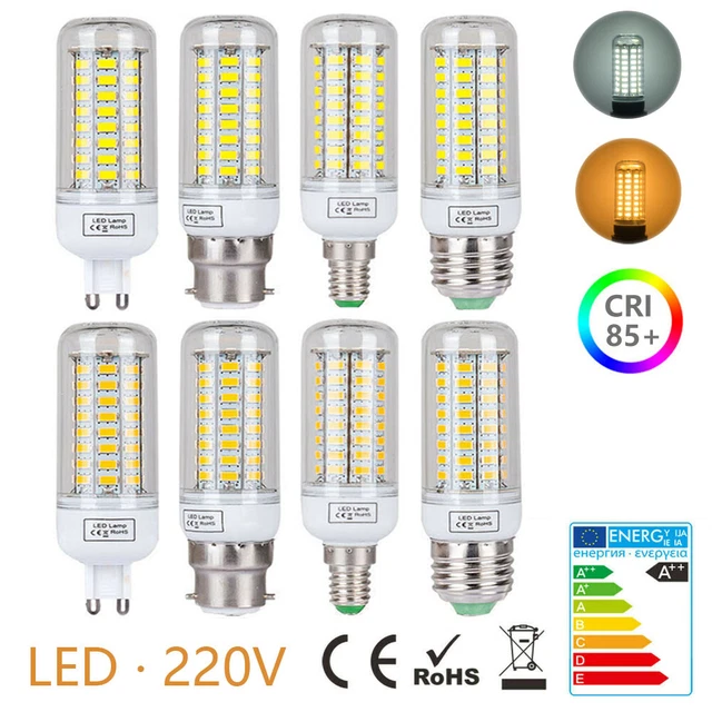 LED Maislampe Glühbirne E27 E14 B22 G9 Warmweiß Kaltweiß 5730 SMD mais Lampe