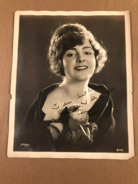 Billie Dove Rare Very Early Original 8/10 Autographed Photo 20s The Black Pirate