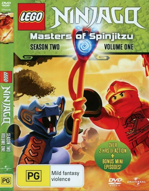 LEGO NINJAGO: SEASON Two Volume One DVD (Region 2,4) VGC