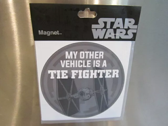 Disney Parks Car Magnet Star Wars My Other Vehicle is a Tie Fighter + Free Gift