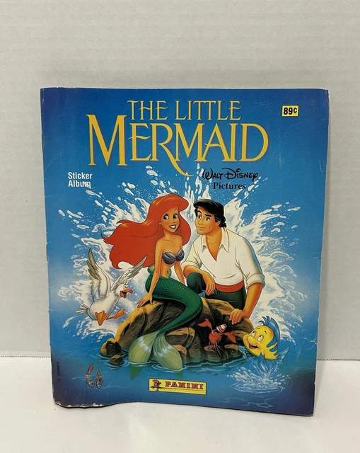 1990 PANINI THE Little Mermaid 32 Page Sticker Album With Stickers 1990-panini-the-little-mermaid-32-page-sticker-album-with-stickers