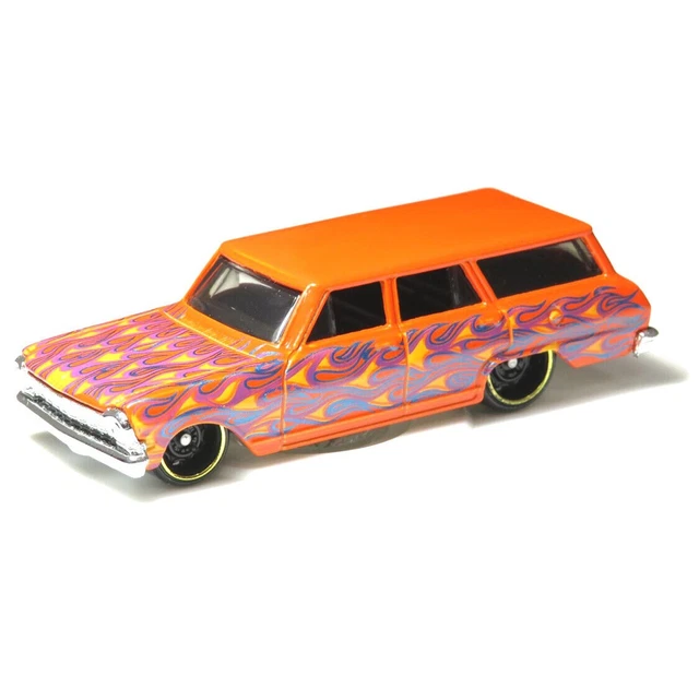 Hot Wheels Chevrolet Impala 1964 Flames Orange 1:64 - Édition 2023, Diecast Neuve De Collection