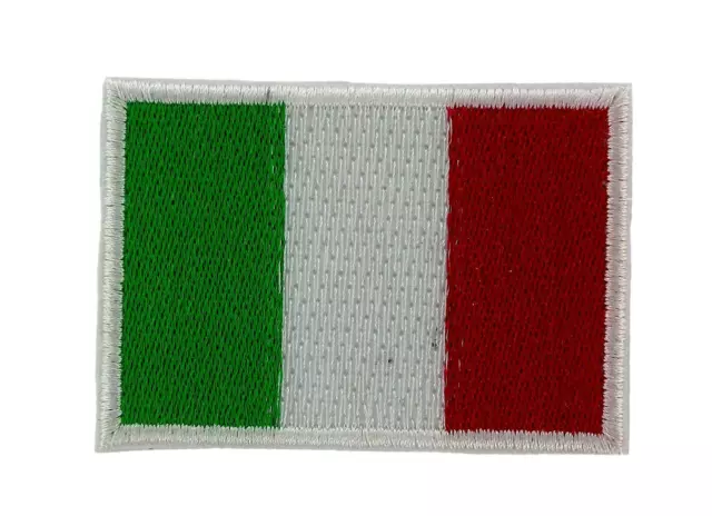 Lot 5/10/25/50 patch drapeau italie italien backpack ecusson brode thermocollant