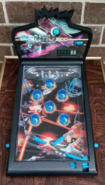 Vtg Radio Shack Electronic SPACE BATTLE 2100 Pinball Machine Tabletop Game Works