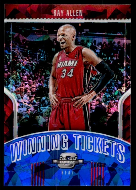2018-19 Panini Contenders Optic Winning Tickets Red Ice Ray Allen G40 Miami Heat